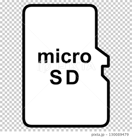 microSD 線描插圖儲存裝置圖示 130089479