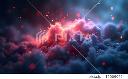 Abstract Radiant Cloud Overflowing With Endless Sparkling Particles" Abstract Radiant Cloud Overflowing With Endless Sparkling Particles" 130090624