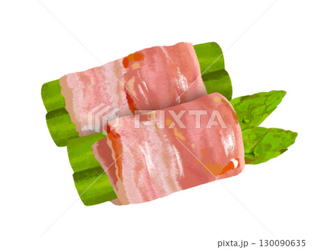 アスパラガスのベーコン巻き 130090635