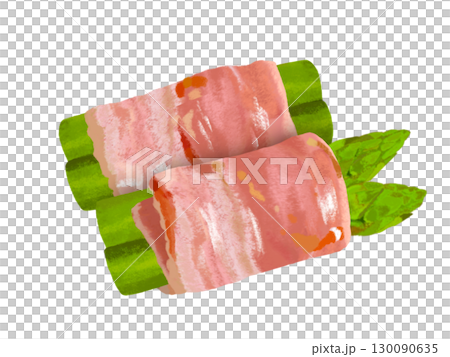 アスパラガスのベーコン巻き 130090635