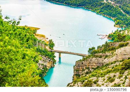 Lake Sainte Croix in Verdon Gorge, France 130090796