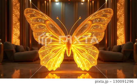 Crystal Wings Spreading Elegance Across Modern Interiors 130091296