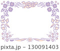 いろいろな花のフレームイラスト 130091403