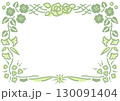 いろいろな花のフレームイラスト 130091404
