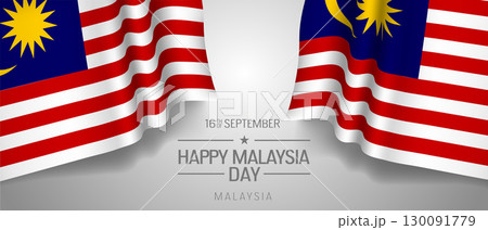 Malaysia happy day greeting card, banner with template text vector illustration Malaysia happy day greeting card, banner with template text vector illustration 130091779