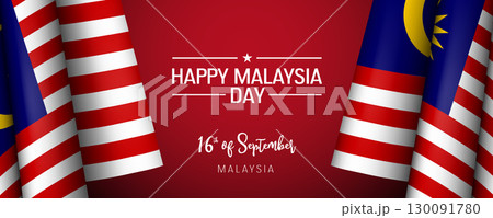 Malaysia day vector banner, greeting card Malaysia day vector banner, greeting card 130091780