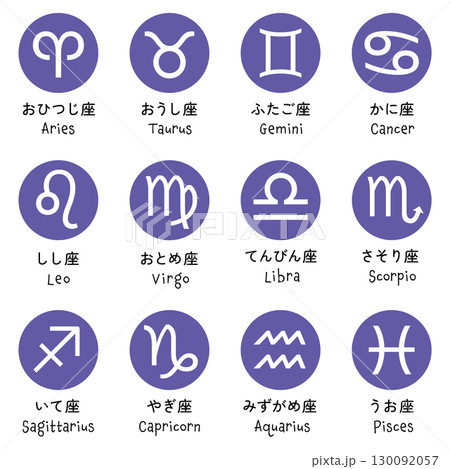 12星座のアイコンセット 130092057