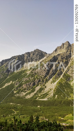 Majestic rysy mountain dominating the landscape in the high tatras, slovakia 130092769