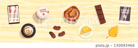 Coffee House Object and Different Element Vector Set Coffee House Object and Different Element Vector Set 130093468