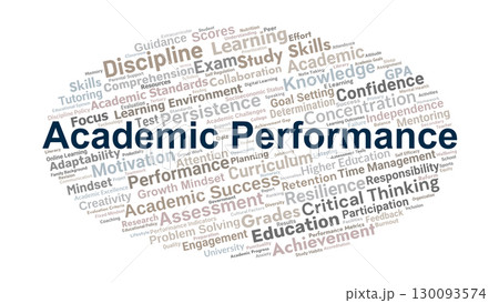 Academic Performance Word Cloud. Key Concepts...のイラスト素材 [130093574] - PIXTA