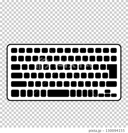 日本語配列キーボード シンプルアイコン ブラック 日本語配列キーボード シンプルアイコン ブラック 130094155