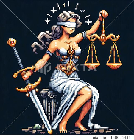 representation of the goddess of justice 130094436