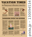 Travel newspaper front page Vacation Times 130094534