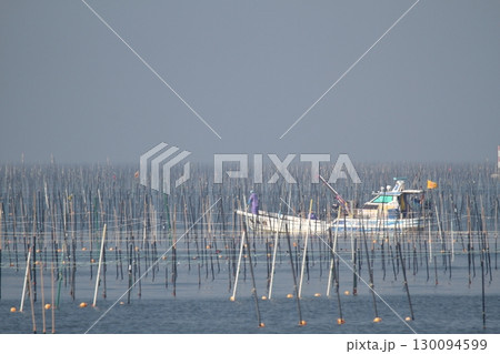大牟田市 有明海 海苔畑、 大牟田市 有明海 海苔畑、 130094599