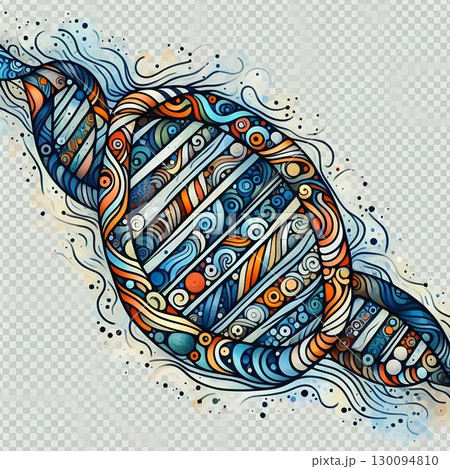 representation of the dna double helix 130094810