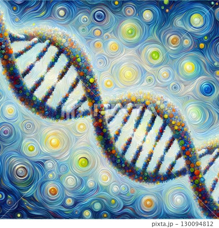 representation of the dna double helix 130094812
