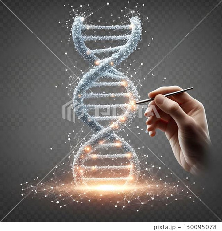 representation of the dna double helix 130095078