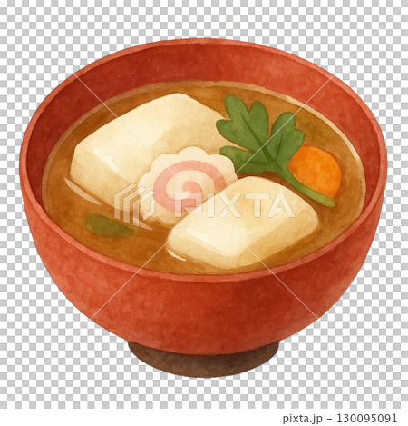 【お正月】お雑煮のイラスト 130095091