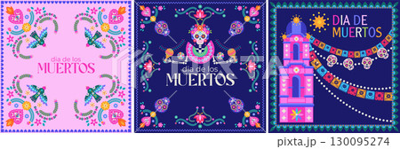 Folk Birds Day Of Dead 130095274