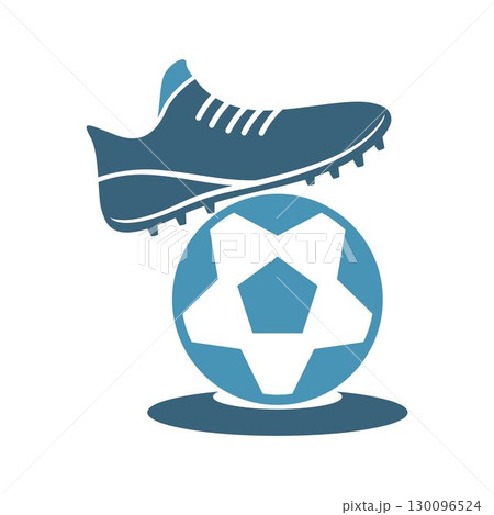 Soccer icon logo illustration 130096524