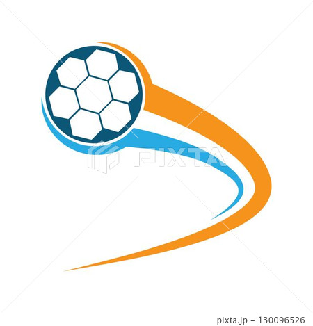 Soccer icon logo illustration 130096526