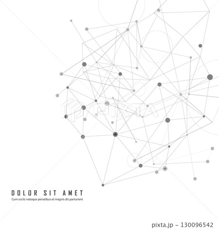 Pattern connect dot line connect for concept. Vector background 130096542
