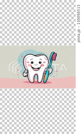 可愛的牙齒插圖 130098513