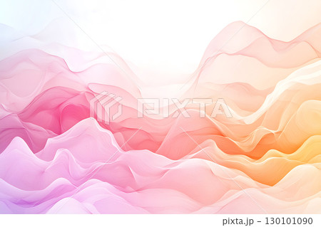 Soft Gradient Waves in Pink and Orange Hues, Abstract Background for Design Projects 130101090