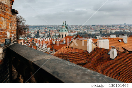 Scenic view over historic 130101465