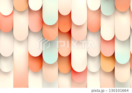 Colorful Abstract Background with Oval Shapes in Soft Pastel Tones 130101664