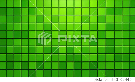 《AI画像》緑色のモザイクタイルの背景素材 《AI画像》緑色のモザイクタイルの背景素材 130102440