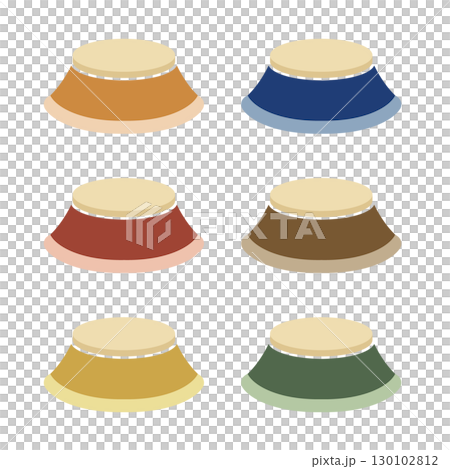 簡單的秋季 kotatsu 設定圖示向量插圖 簡單的秋季 kotatsu 設定圖示向量插圖 130102812