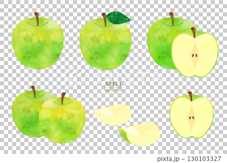 青蘋果水彩插圖集 130103327