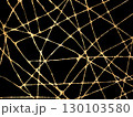 Abstract golden mesh pattern on black background. Luxurious and modern design, perfect for fashion, branding, packaging, or elegant digital artwork. Vector 130103580