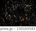 Abstract gold splatter texture on a black background. Perfect for luxury designs, fashion, digital art, and elegant decorative elements. Vector 130103583