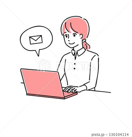 若い女性　PC 130104114