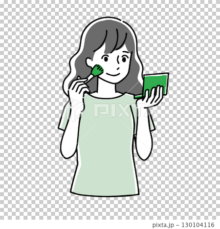 Makeup woman face 130104116