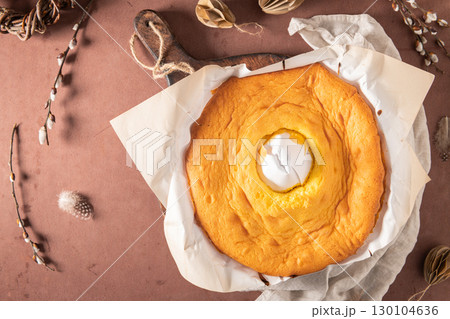 Pao de Lo de Alfeizerao. The traditional Portuguese sponge cake wrapped in the typical paper used on the baking. 130104636