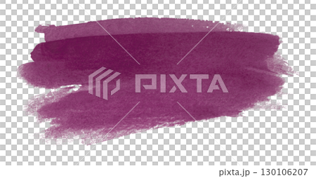 purple watercolor background. Artistic hand paint. Isolated on transparent background. 130106207