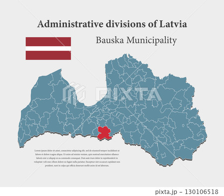 Vector map Latvia, Bauska municipality 130106518