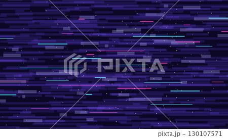 グリッチノイズをイメージした背景イラスト_暗い_16:9 130107571