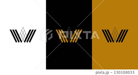 Unique and modern letter W initials logo design 130108033