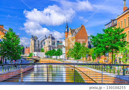 Ghent city historical center, East Flanders province, Belgium 130108255