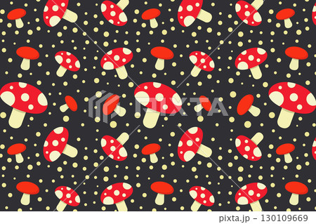 Mushroom Pattern Mushroom Pattern 130109669