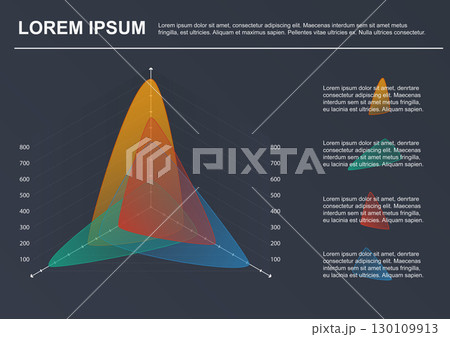 Business infographic template. Vector diagram with 4 options Business infographic template. Vector diagram with 4 options 130109913