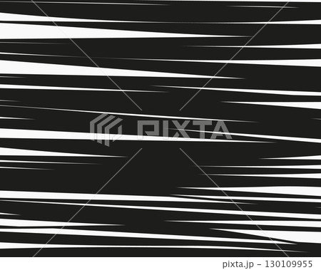 Abstract chaotic horizontal black stripes on white background. Vector illustration. Can be used for prints, template, background, wallpaper 130109955