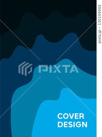 Abstract waves background, template, artistic covers design, colorful texture. Trendy pattern, graphic poster, geometric brochure, card. Vector illustration. 130109988