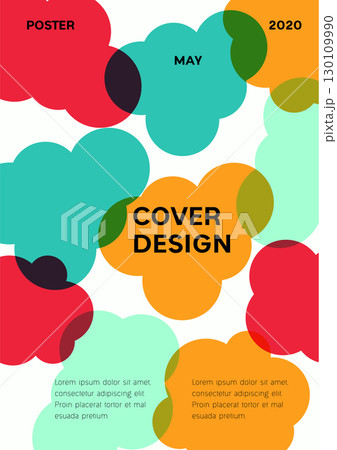 Abstract colorful shapes clouds background design, modern abstract pattern. Vector templates for modern design, cover, template, decorated, brochure, flyer. A4 size Abstract colorful shapes clouds background design, modern abstract pattern. Vector templates for modern design, cover, template, decorated, brochure, flyer. A4 size 130109990