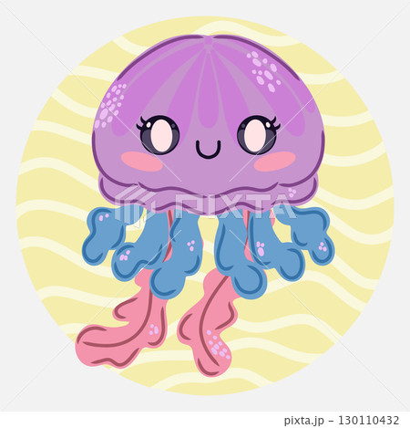 cute pink seaweed in the cartoon aquarium cute pink seaweed in the cartoon aquarium 130110432