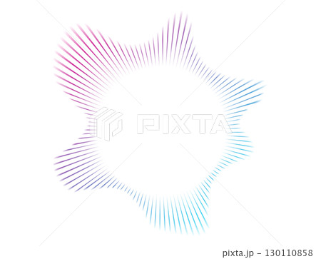 Neon equalizer with blur. Audio multicolor waves. Radial curve audio wave with aura . Audio elements of music, voices. Vector illustration. Neon equalizer with blur. Audio multicolor waves. Radial curve audio wave with aura . Audio elements of music, voices. Vector illustration. 130110858